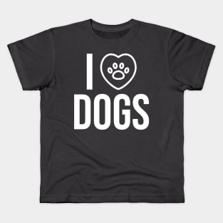 I Love Dogs - Pets Kids T-Shirt